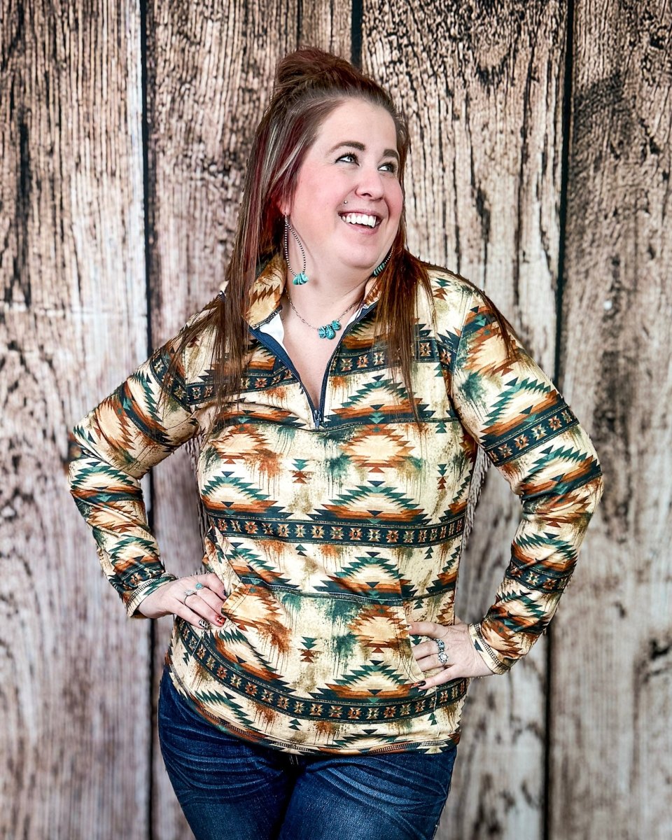 Desert Dusk Fitted Pullover by Sterling Kreek