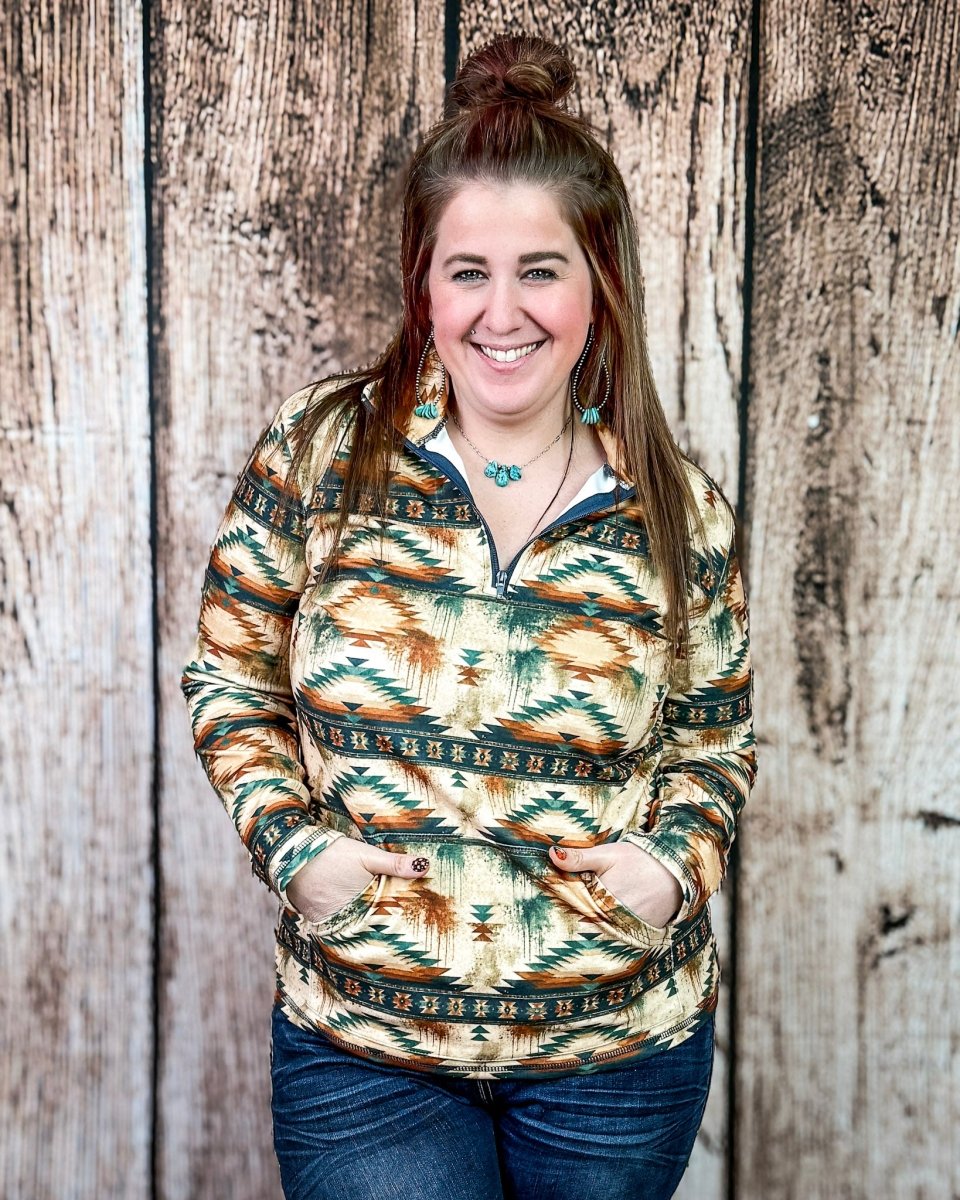 Desert Dusk Fitted Pullover by Sterling Kreek