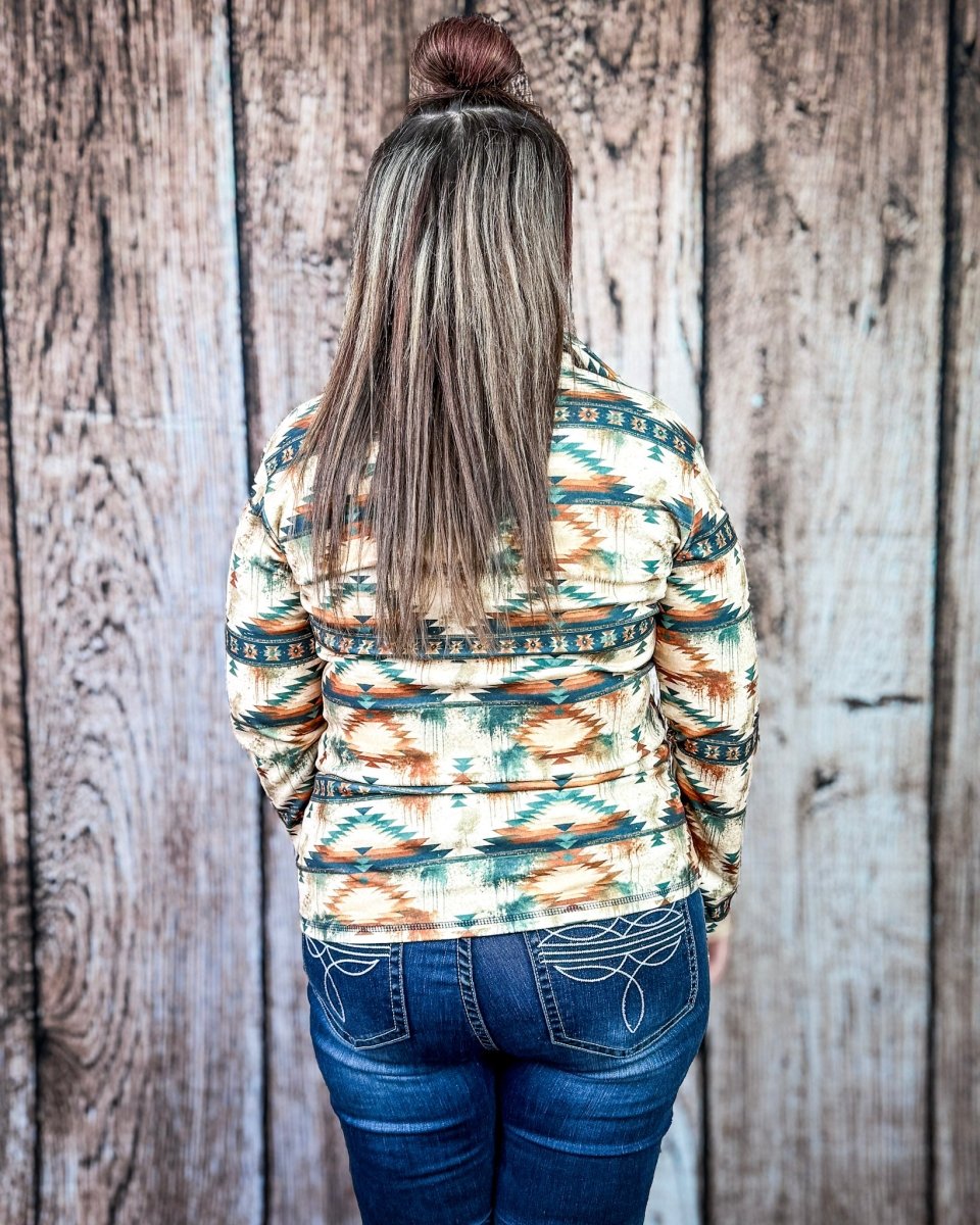 Desert Dusk Fitted Pullover by Sterling Kreek