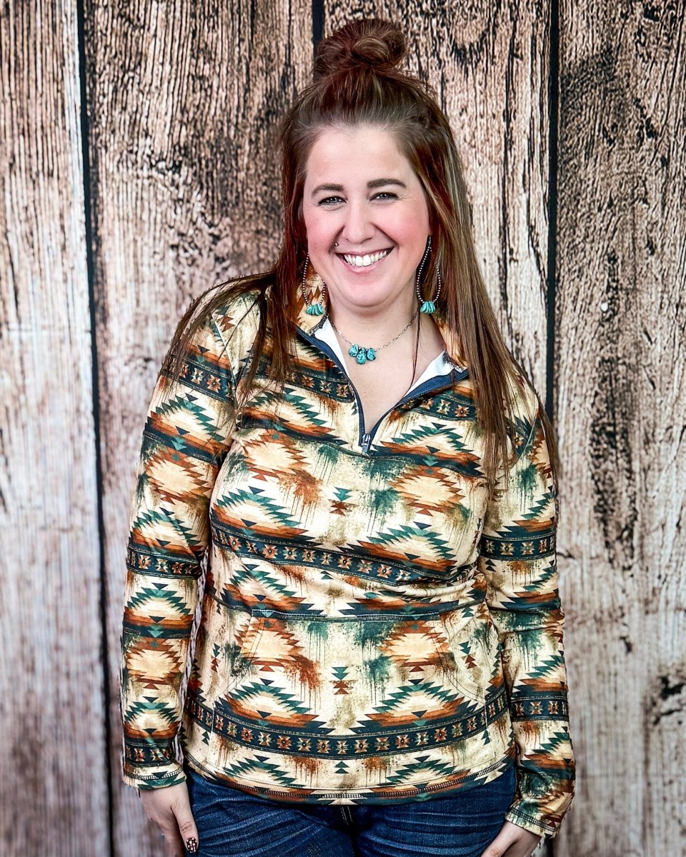 Desert Dusk Fitted Pullover by Sterling Kreek