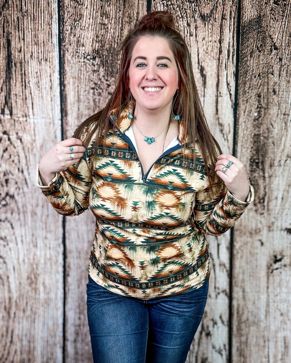 Desert Dusk Fitted Pullover by Sterling Kreek