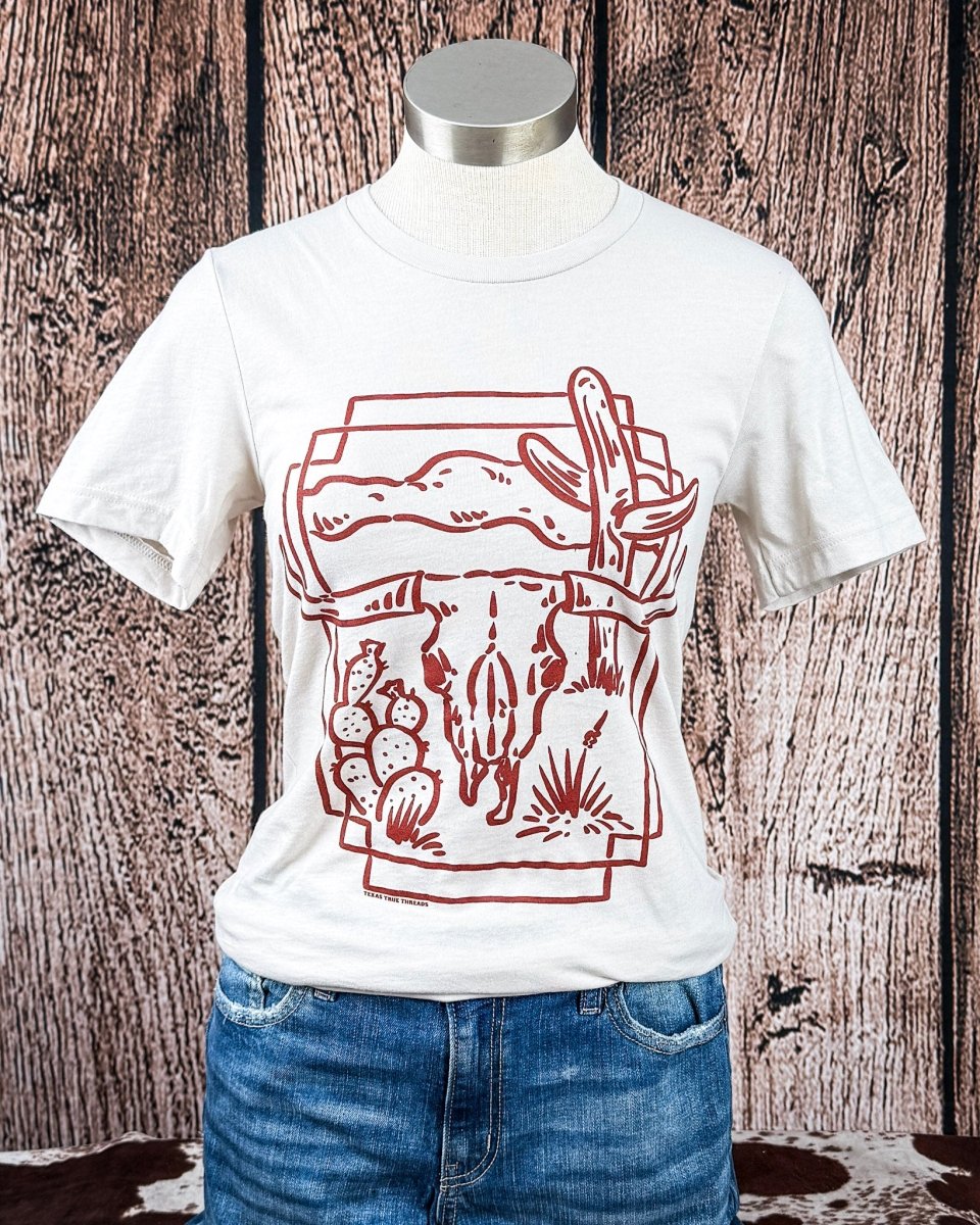 Desert Hollow Graphic Tee in Natural