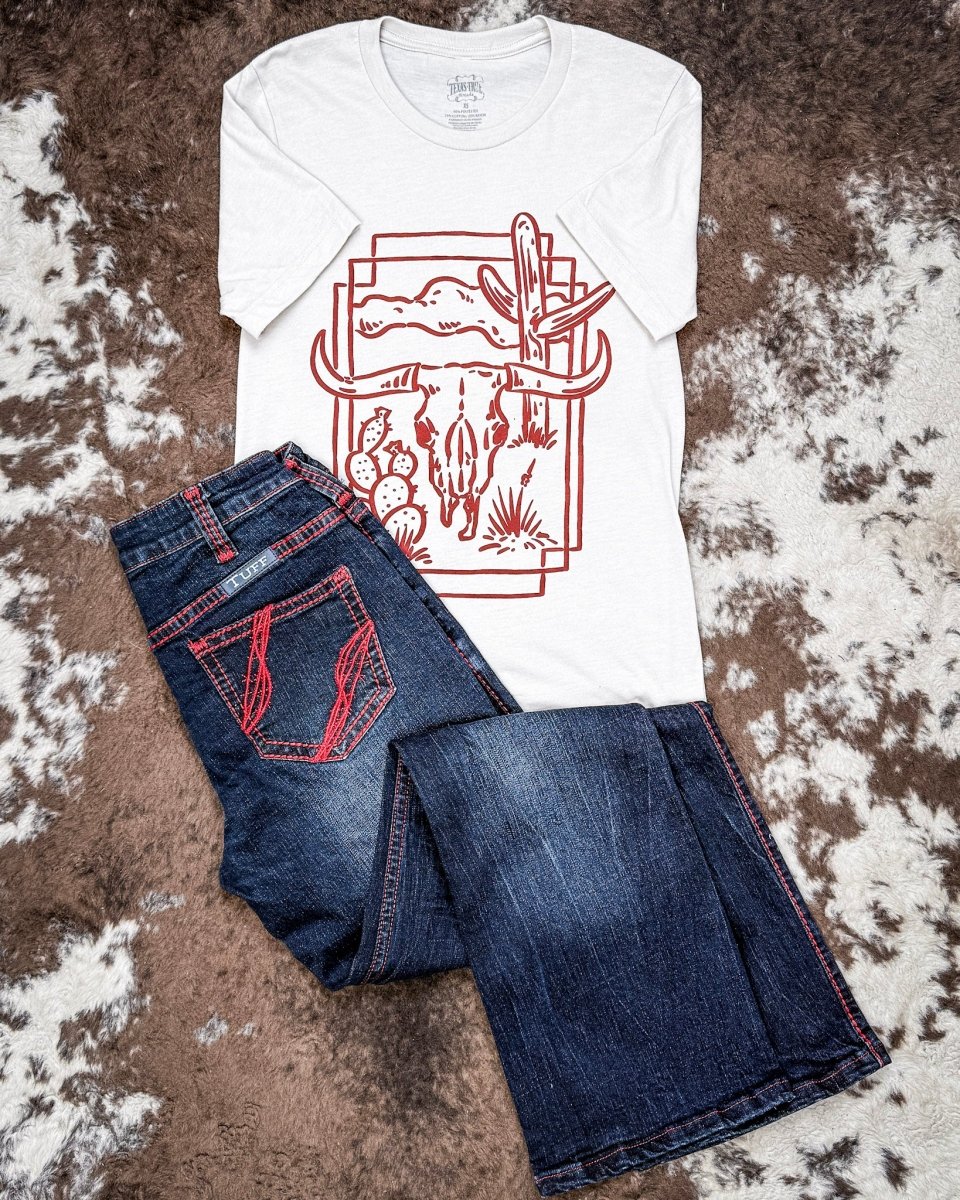 Desert Hollow Graphic Tee in Natural