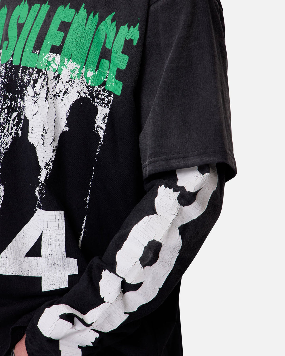 MNML Listen In Silence Long Sleeve T-Shirt Black