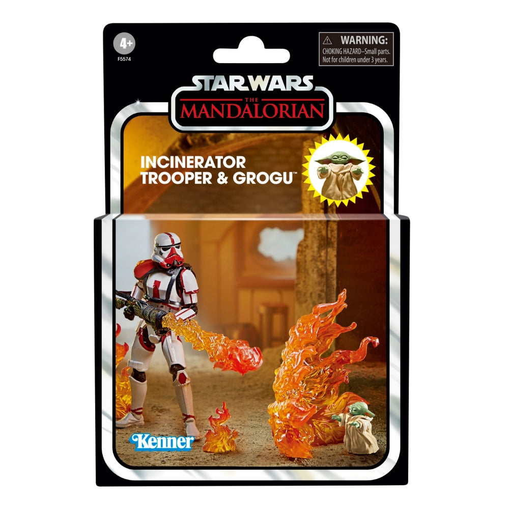 Incinerator Trooper & Grogu (Star Wars ROTJ, Vintage Collection)