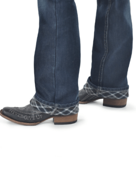 DFMI Dark Flannel Bootcut Jeans by Cowgirl Tuff