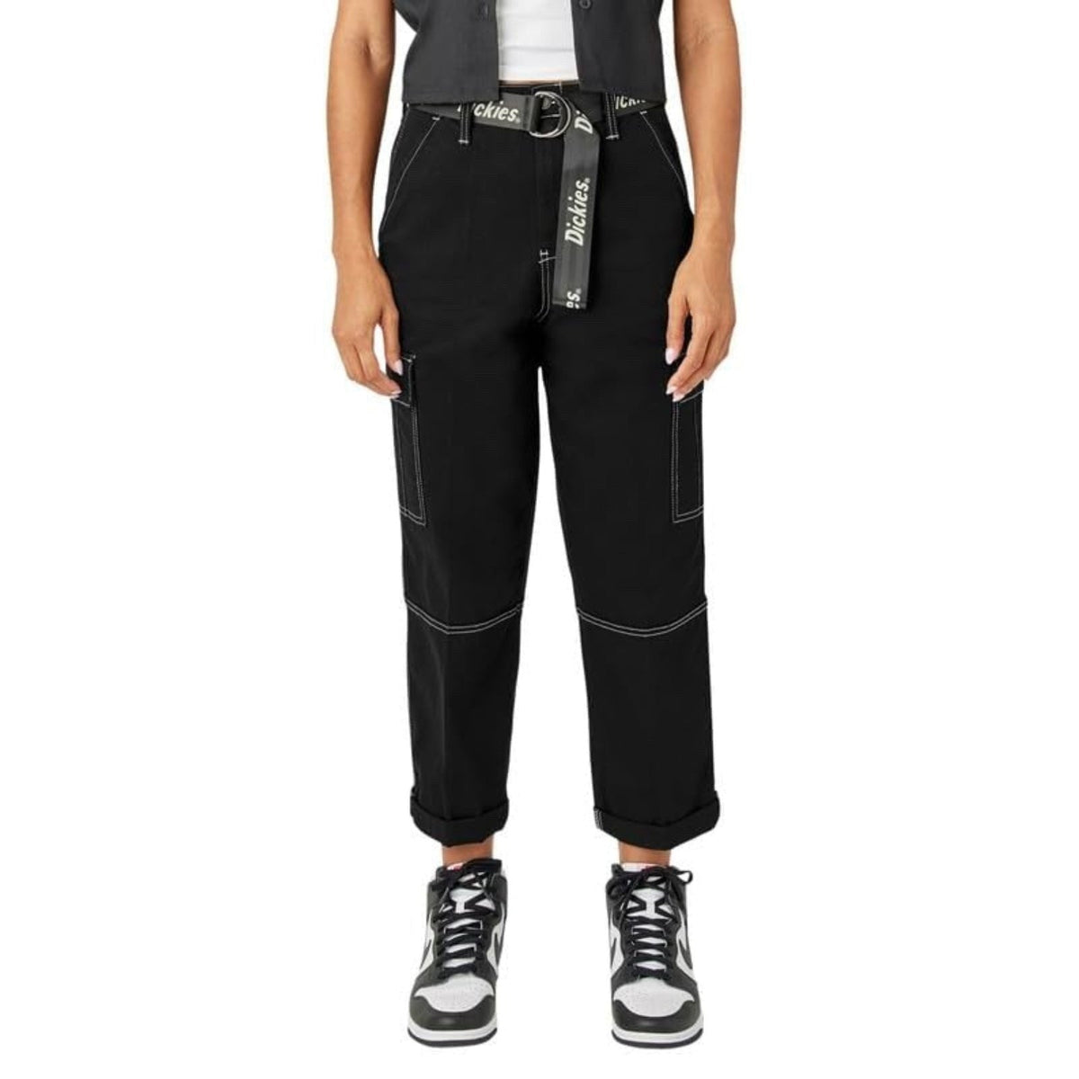 Dickies Contrast Stitch Cropped Cargo Pants – Women's