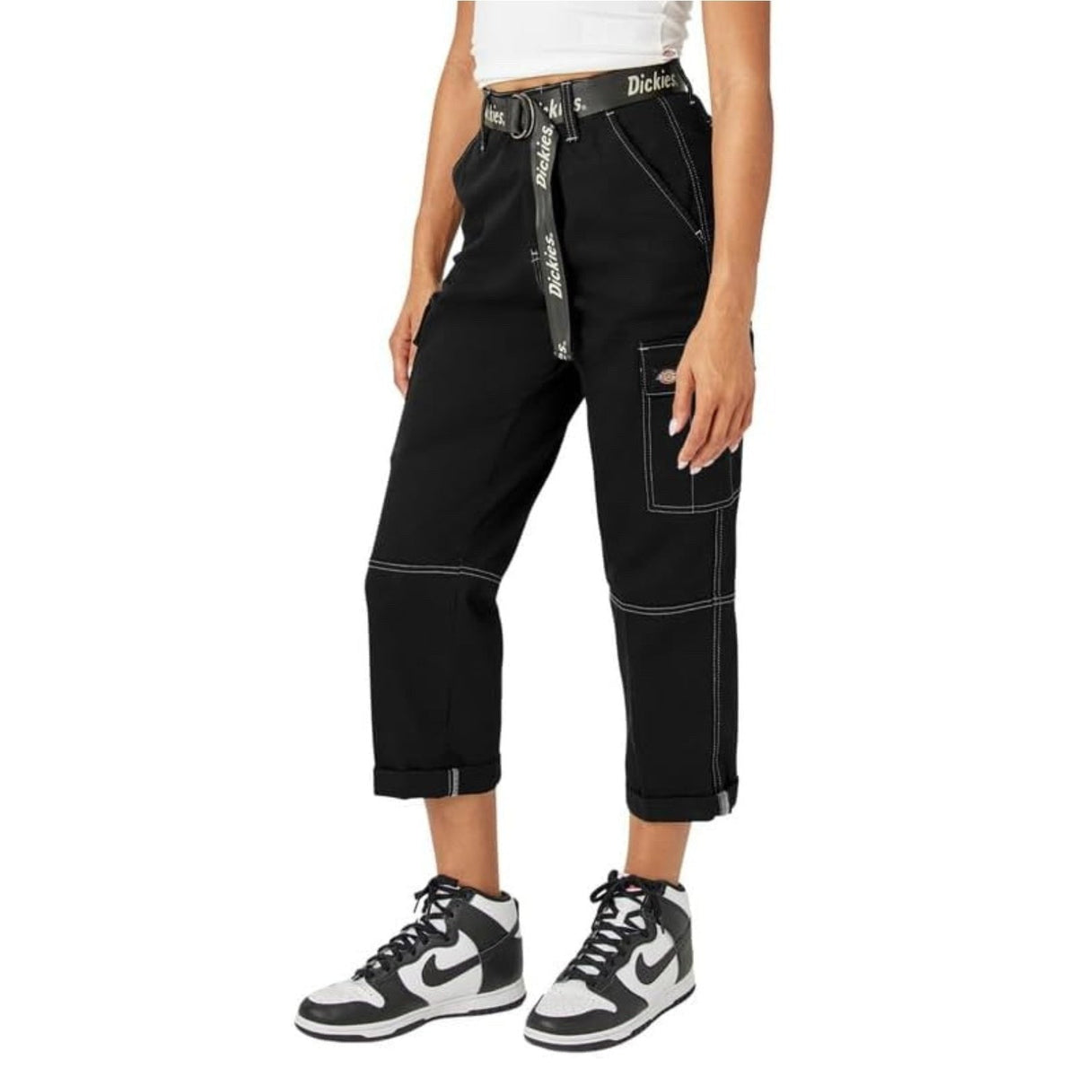 Dickies Contrast Stitch Cropped Cargo Pants – Women's