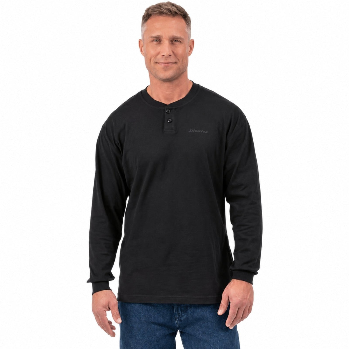 Dickies Long Sleeve Henley T-Shirt – Men's