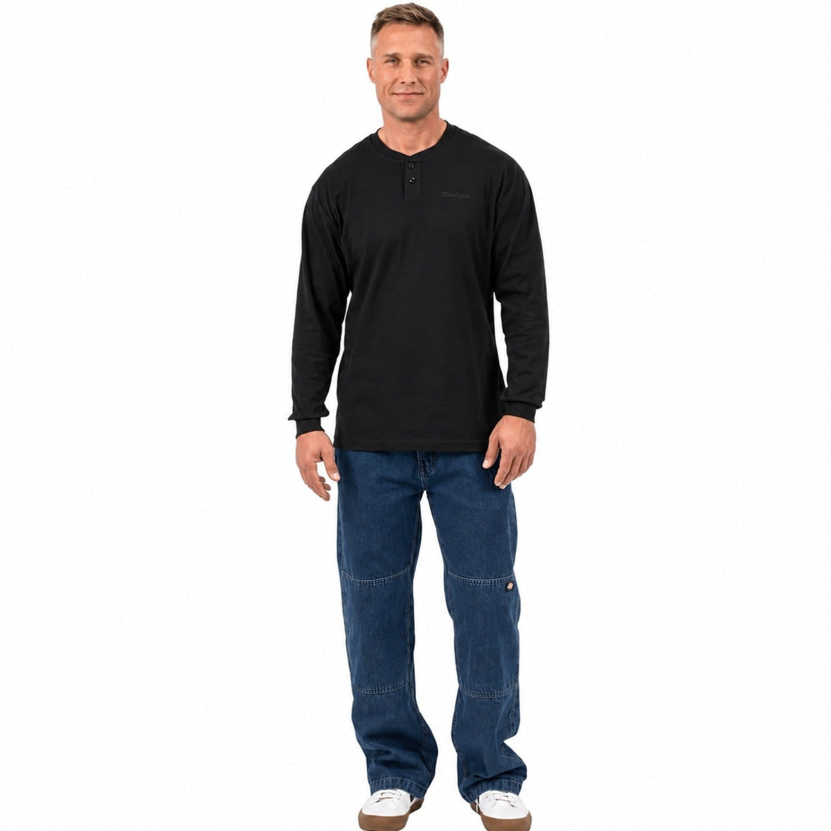 Dickies Long Sleeve Henley T-Shirt – Men's