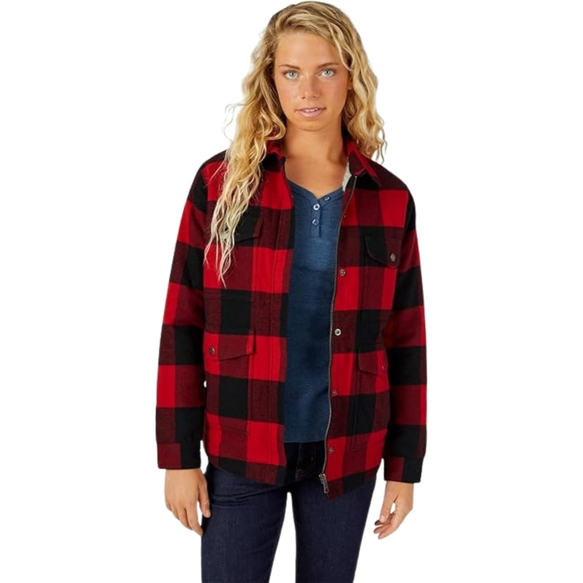 Dickies Sherpa Lined Flannel Chore Coat – Women's