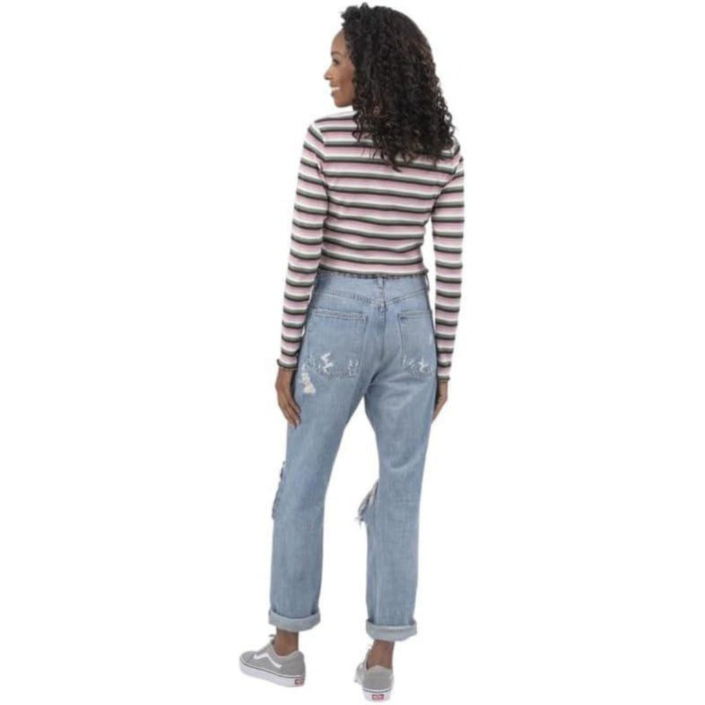 Dickies Striped Long Sleeve Cropped T-Shirt – Women's