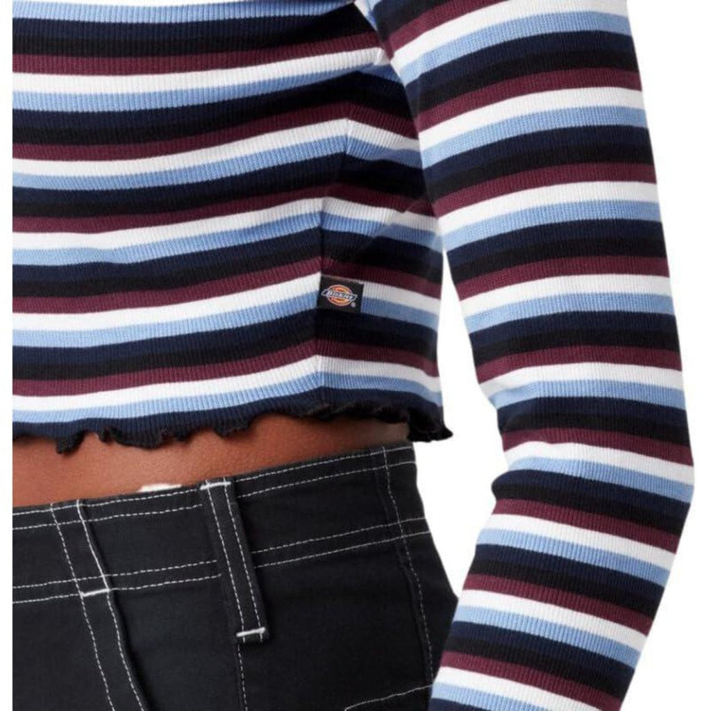 Dickies Striped Long Sleeve Cropped T-Shirt – Women's