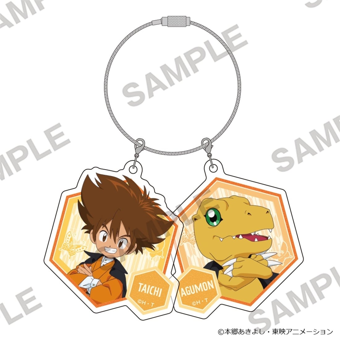 Digimon Adventure - Acrylic Keychain Pair Wa-Modern Ver. - Tai Kamiya & Agumon [Pre-Order Jan 2027]