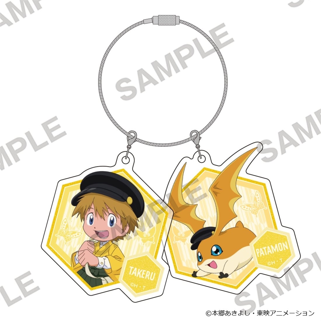Digimon Adventure - Acrylic Keychain Pair Wa-Modern Ver. - Takaishi Takeru & Patamon [Pre-Order Jan 2027]