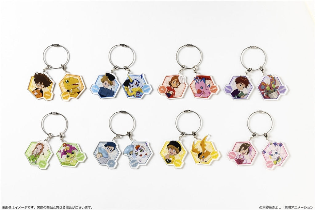 Digimon Adventure - Acrylic Keychain Pair Wa-Modern Ver. - Takaishi Takeru & Patamon [Pre-Order Jan 2027]