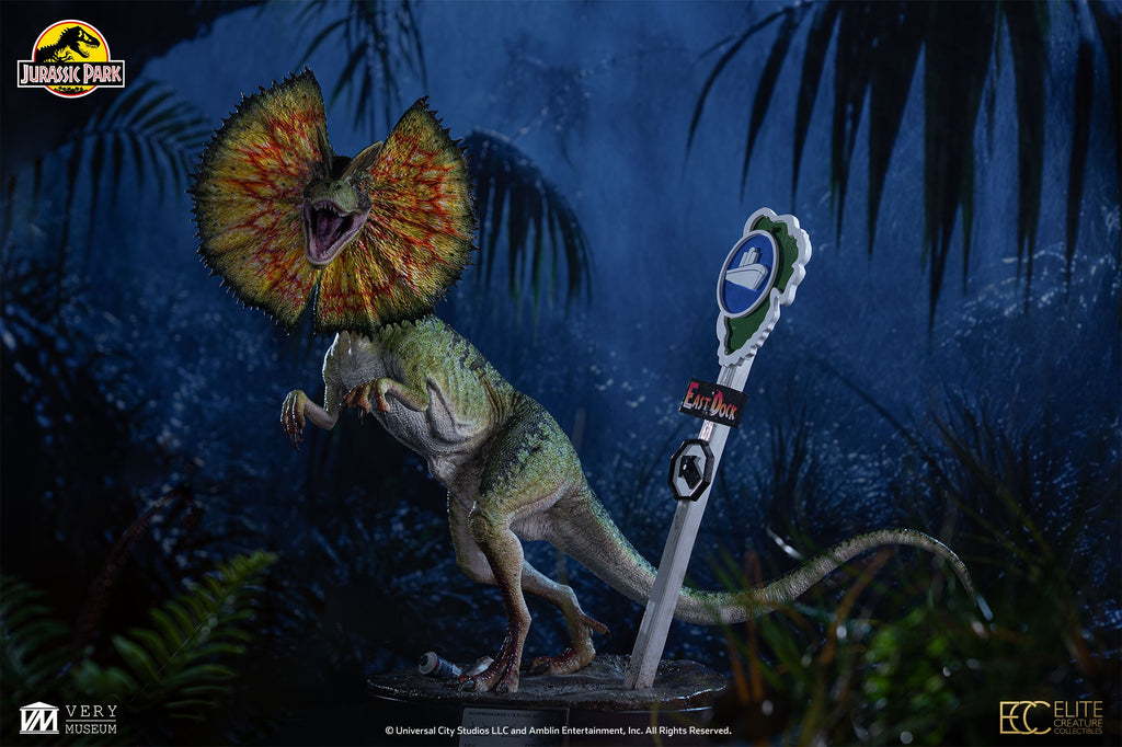 Jurassic Park (1993): Dilophosaurus 1/3 Scale Maquette