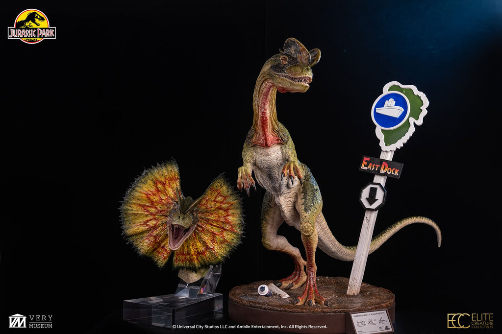 Jurassic Park (1993): Dilophosaurus 1/3 Scale Maquette