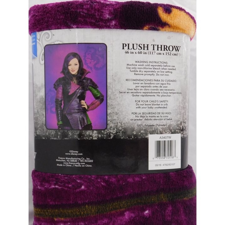Disney Descendants Plush Throw