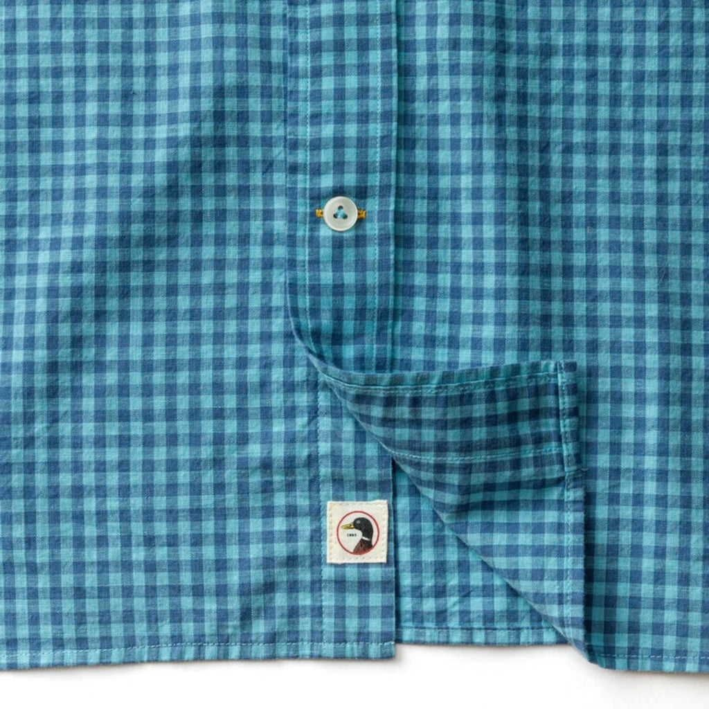 Duck Head Alcove Gingham Cotton Slub Sport Shirt – Men's
