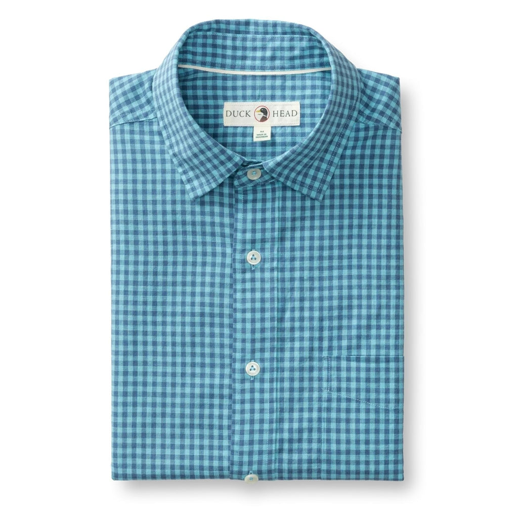 Duck Head Alcove Gingham Cotton Slub Sport Shirt – Men's