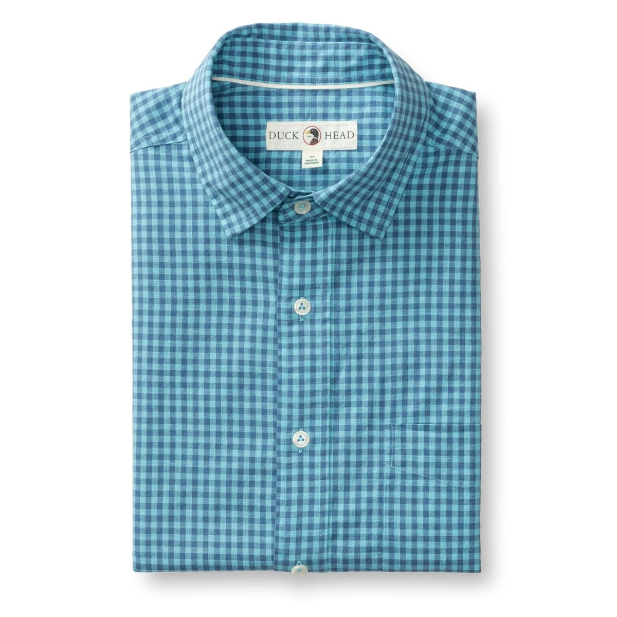 Duck Head Alcove Gingham Cotton Slub Sport Shirt – Men's