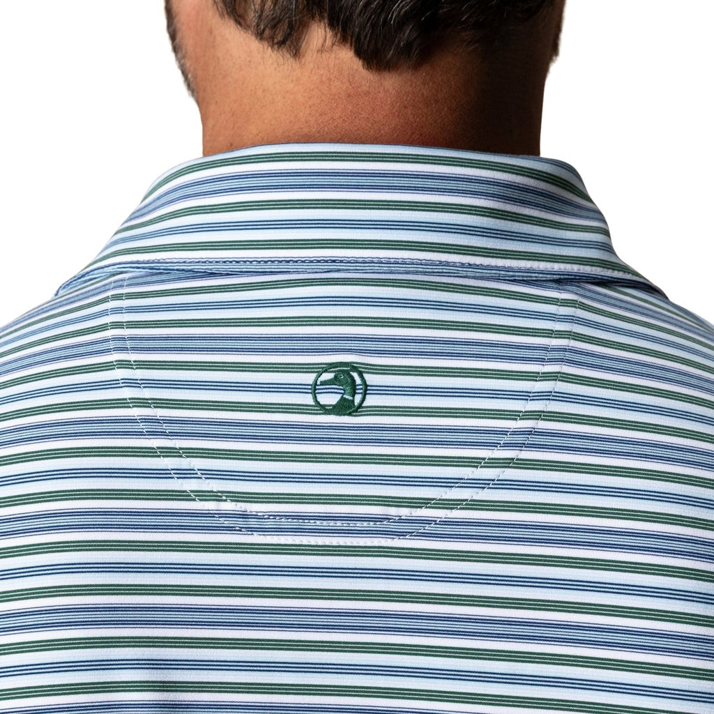 Duckhead Long Drive Stripe Performance Polo – Men's