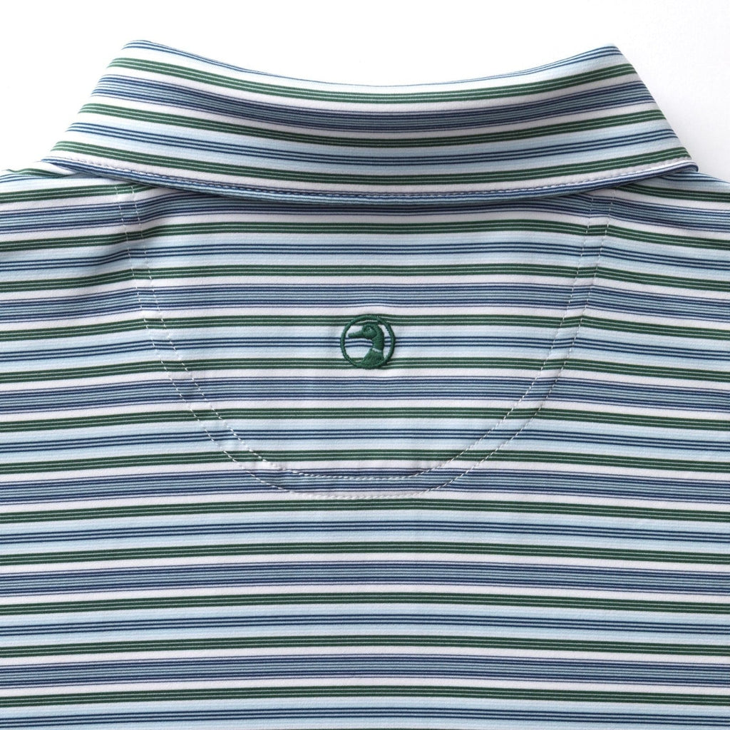 Duckhead Long Drive Stripe Performance Polo – Men's
