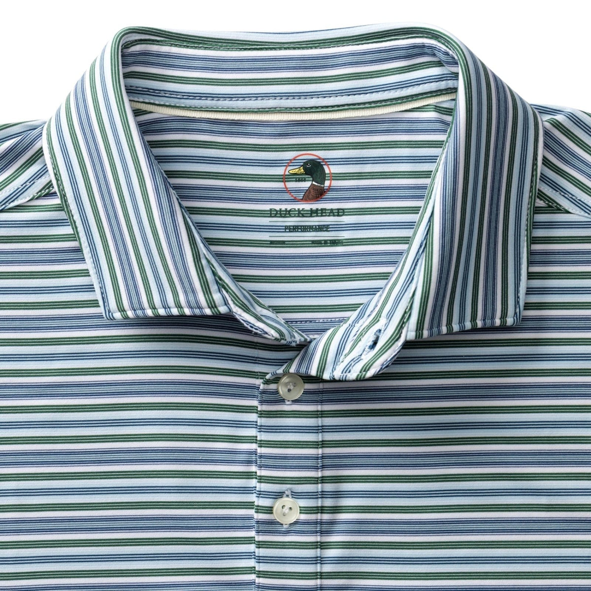 Duckhead Long Drive Stripe Performance Polo – Men's