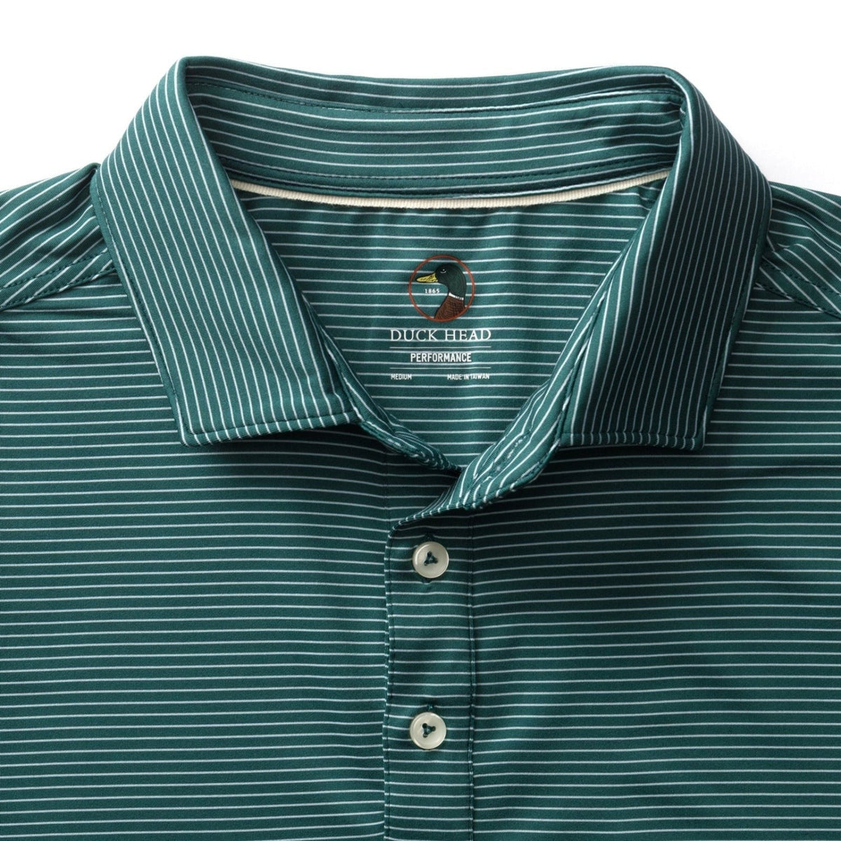 Duckhead Long Drive Stripe Performance Polo – Men's