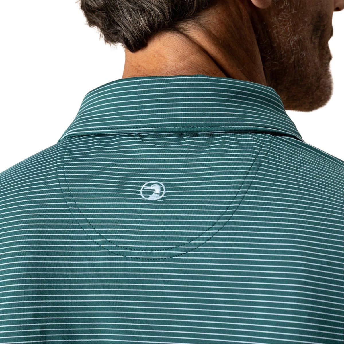 Duckhead Long Drive Stripe Performance Polo – Men's