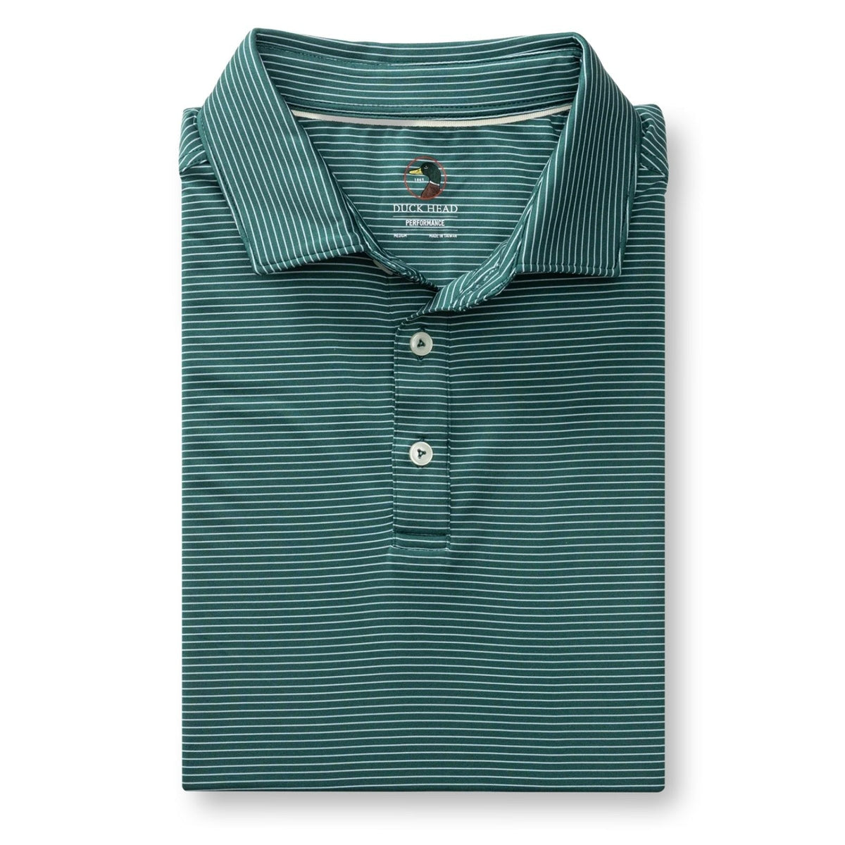 Duckhead Long Drive Stripe Performance Polo – Men's
