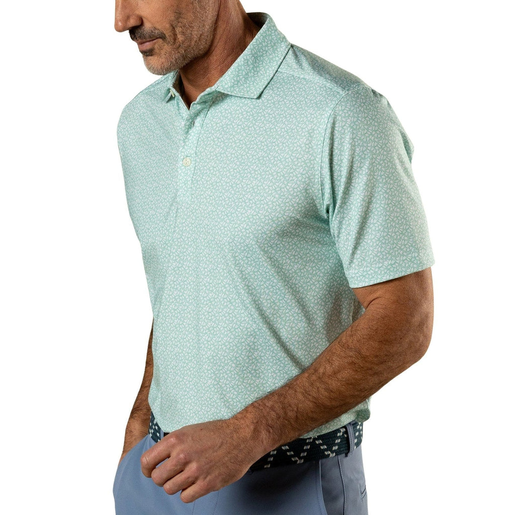 Duckhead Long Drive Stripe Performance Polo – Men's