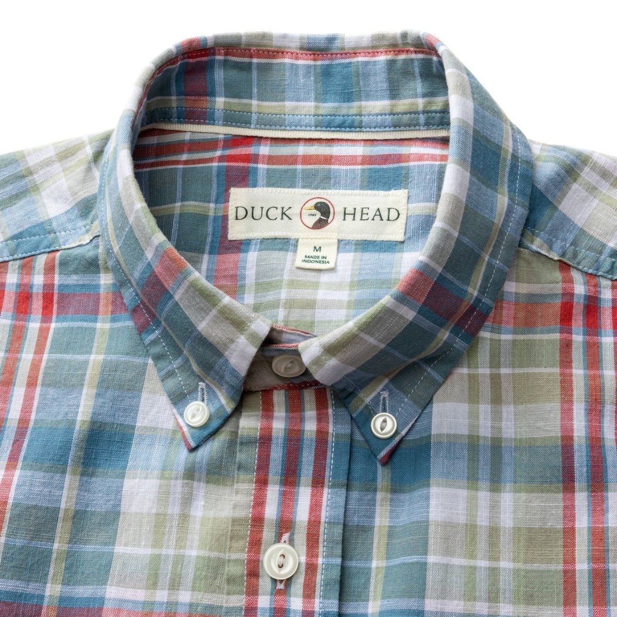 Duckhead Thorne Plaid Cotton Chambray Sport Shirt – Men's