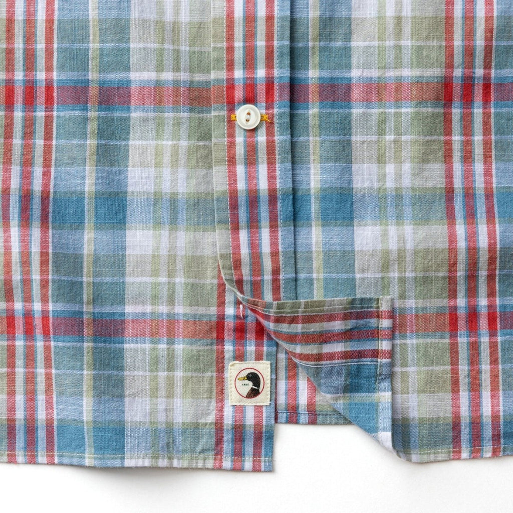 Duckhead Thorne Plaid Cotton Chambray Sport Shirt – Men's