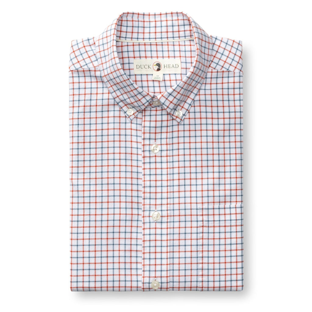 Duck Head Kline Plaid Cotton Oxford Sport Shirt – Men's