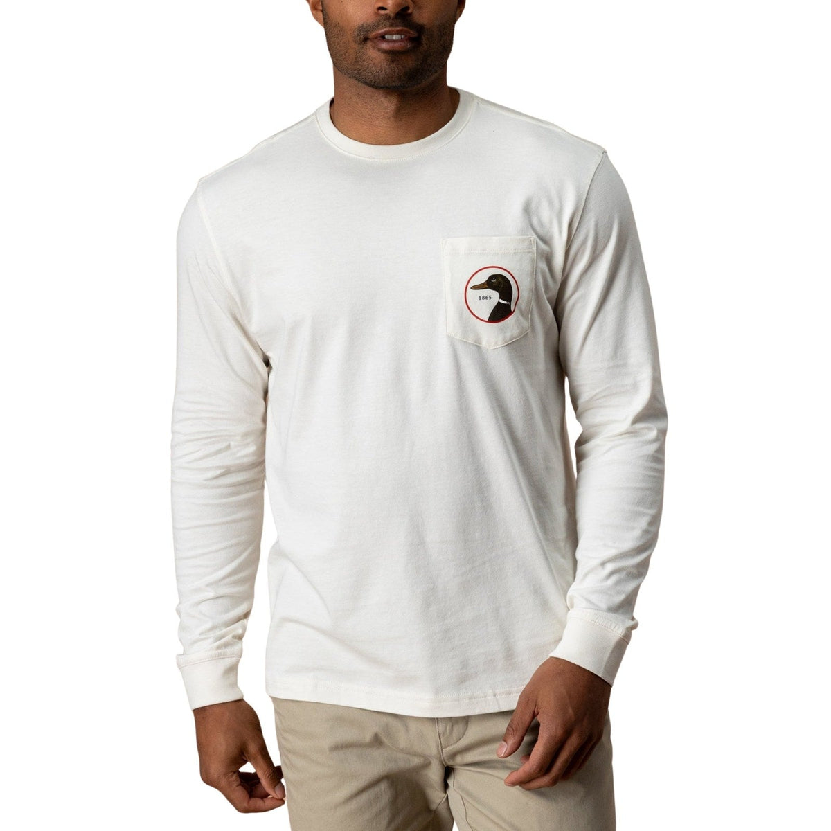 Duck Head Logo Long Sleeve Tee – Men's