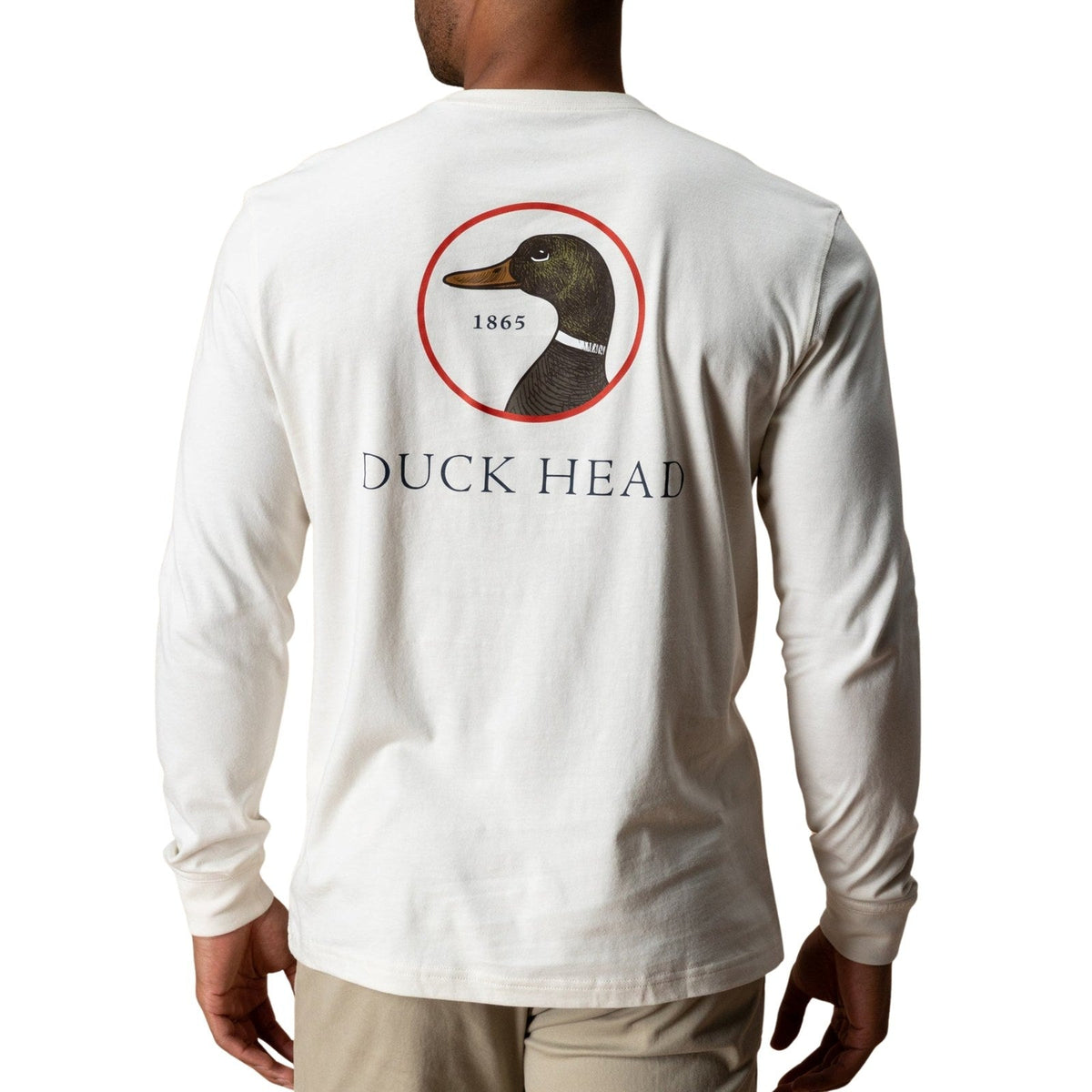 Duck Head Logo Long Sleeve Tee – Men's