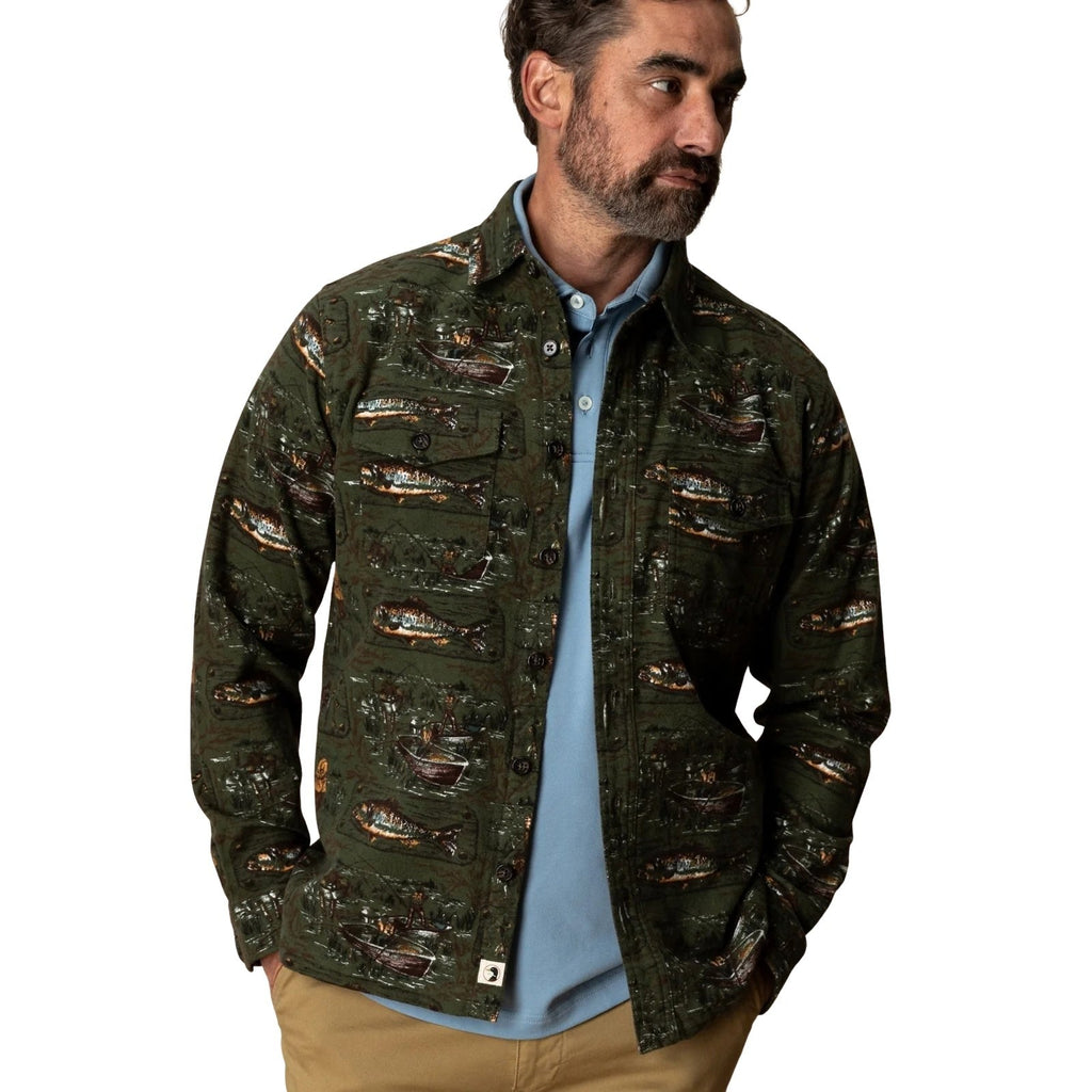 Duck Head Slater Moleskin Long Sleeve Overshirt – Men's