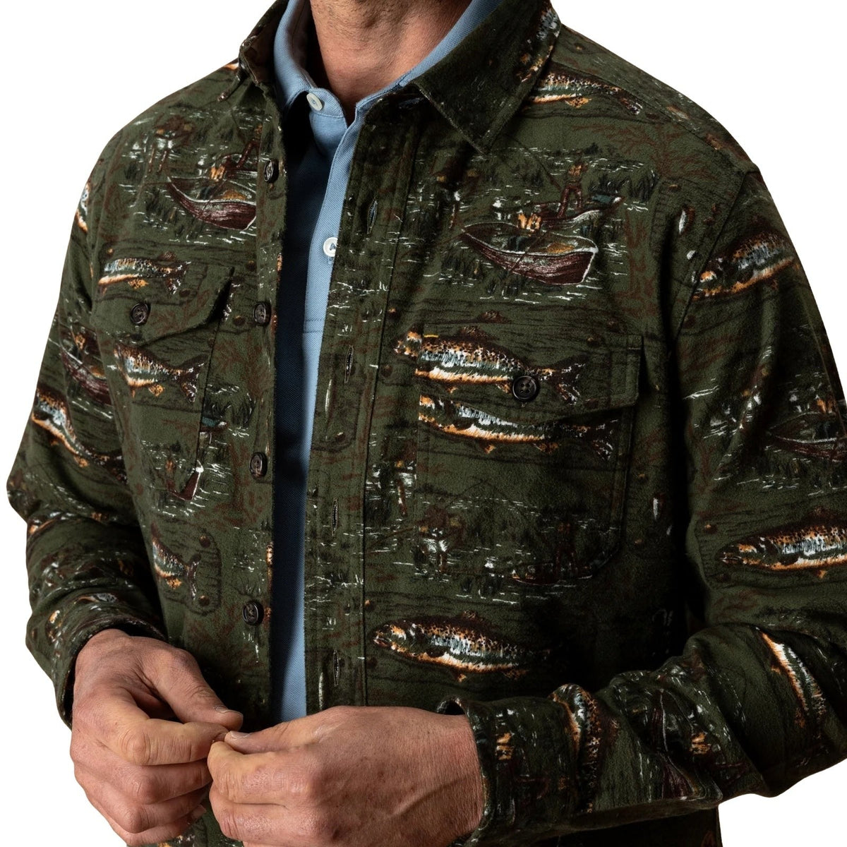 Duck Head Slater Moleskin Long Sleeve Overshirt – Men's