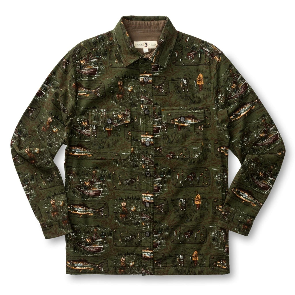 Duck Head Slater Moleskin Long Sleeve Overshirt – Men's