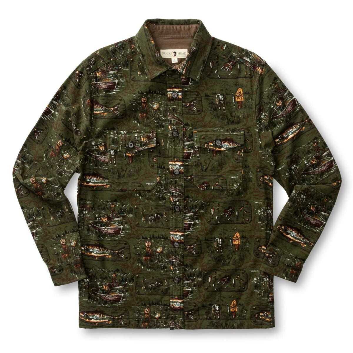 Duck Head Slater Moleskin Long Sleeve Overshirt – Men's