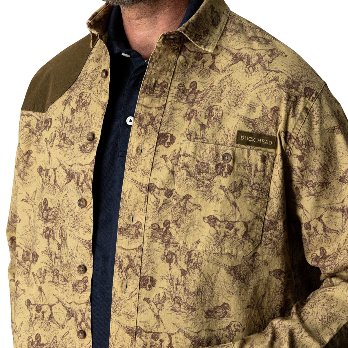 Duck Head Woodland Long Sleeve Shooting Shirt – Men's