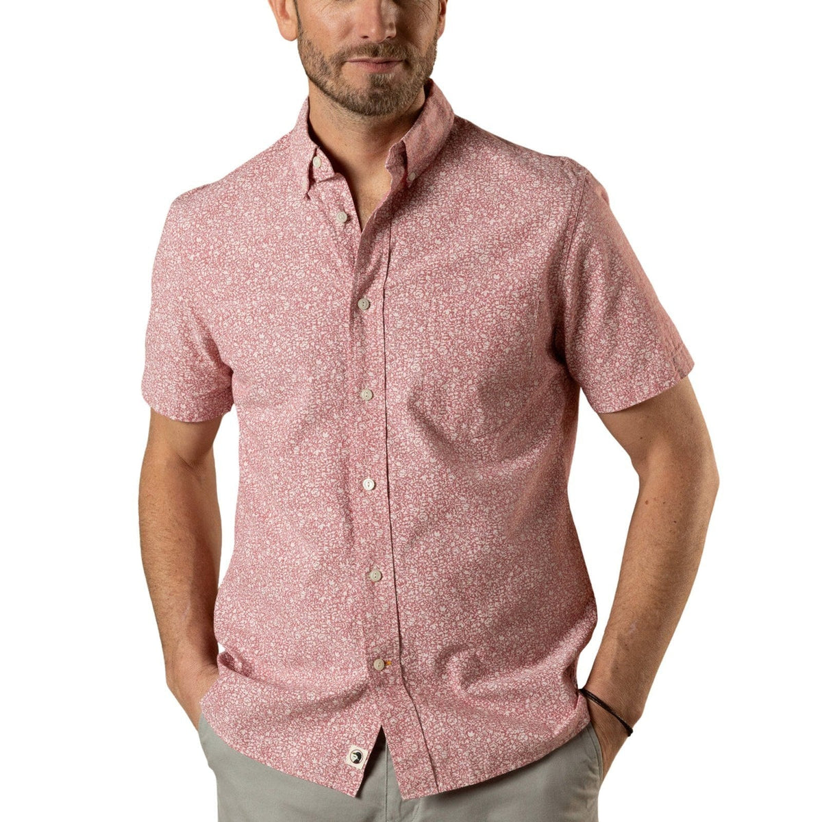 Duck Head Woodville Floral Chambray Sport Shirt – Men's
