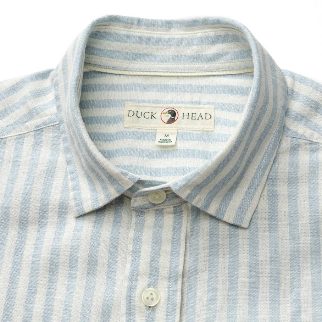 Duckhead Baxter Stripe Linen Oxford Sport Shirt – Men's