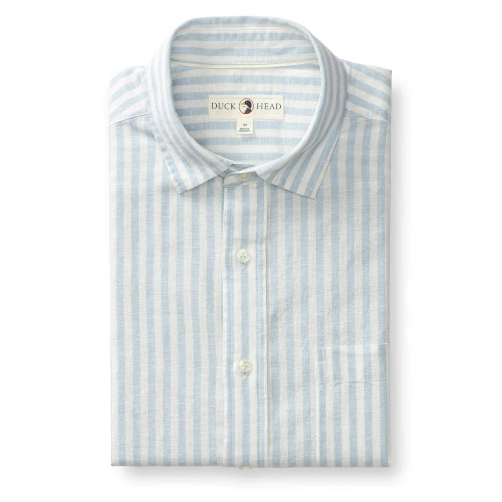 Duckhead Baxter Stripe Linen Oxford Sport Shirt – Men's