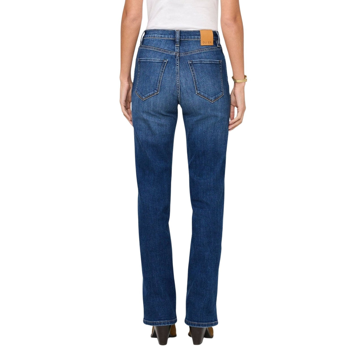Duer Performance Denim+ High Rise Straight Jean – Women's