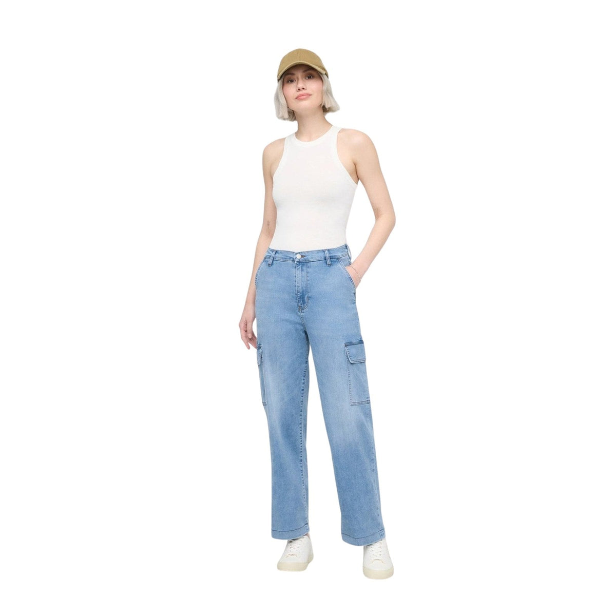 Duer Performance Denim Lite High Rise Cargo – Women's