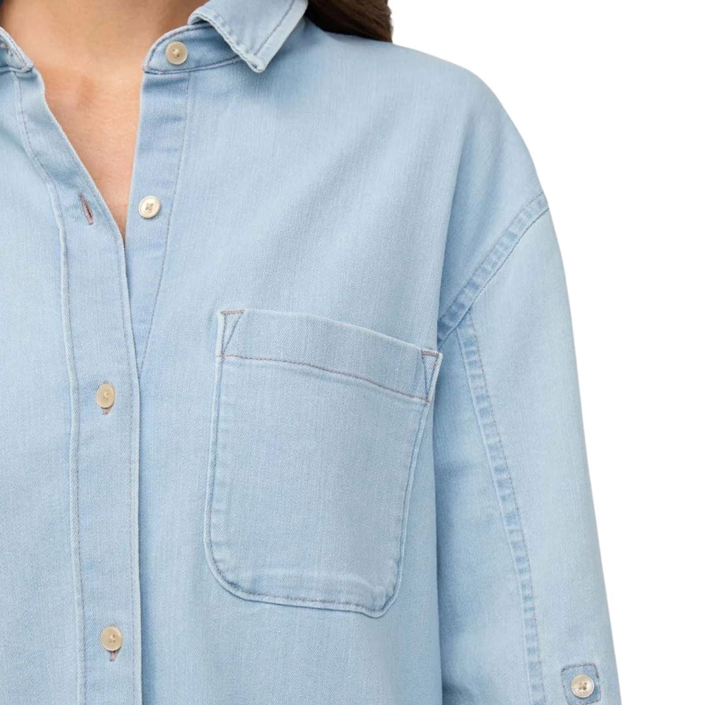Duer Performance Denim Lite Relaxed Button Down – Women's