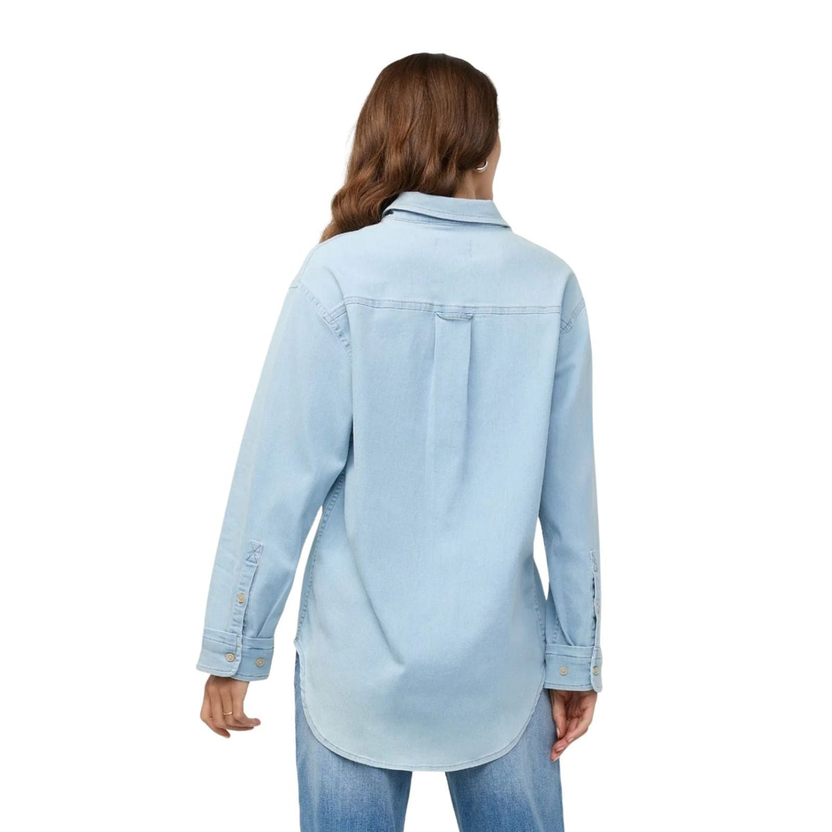 Duer Performance Denim Lite Relaxed Button Down – Women's